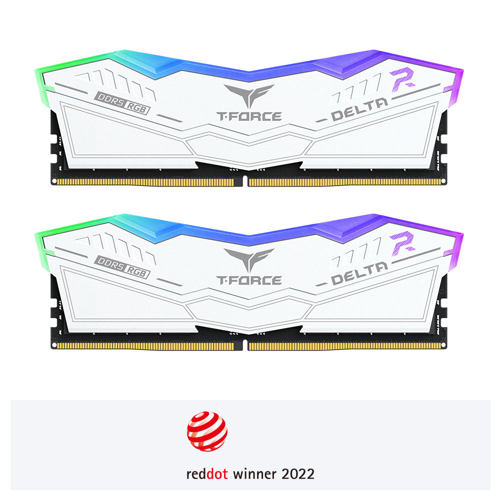 TEAMGROUP T-Force Delta RGB DDR5 Ram 32GB (2x16GB) 6000MHz PC5-48000 CL38 White Price in Pakistan TEAMGROUP T-Force Delta RGB DDR5 Ram 32GB (2x16GB) 6000MHz PC5-48000 CL38 White Price in Pakistan